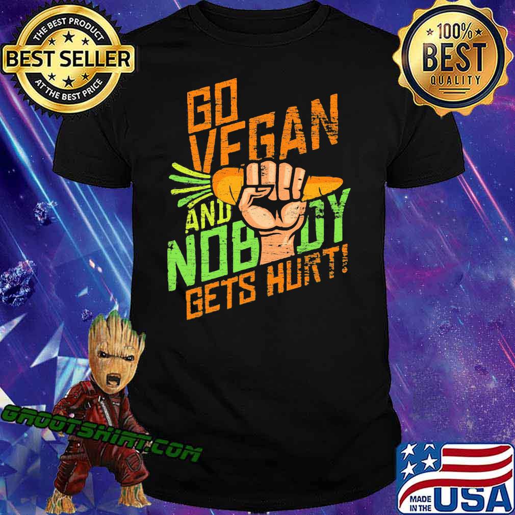 Go Vegan And Nobody Gets Hurt Carrot Shirt