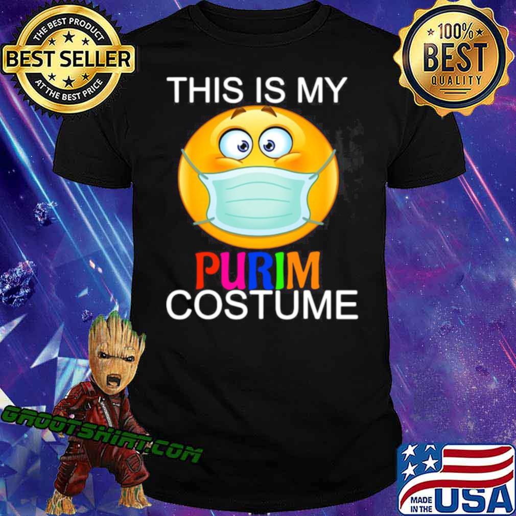 This Is My Happy Purim Costume Funny Jewish Face Mask shirt