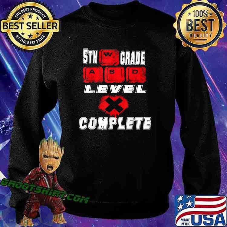 21 5th Grade Level Complete Graduation Gamer Graduationshirt Hoodie Sweater Long Sleeve And Tank Top