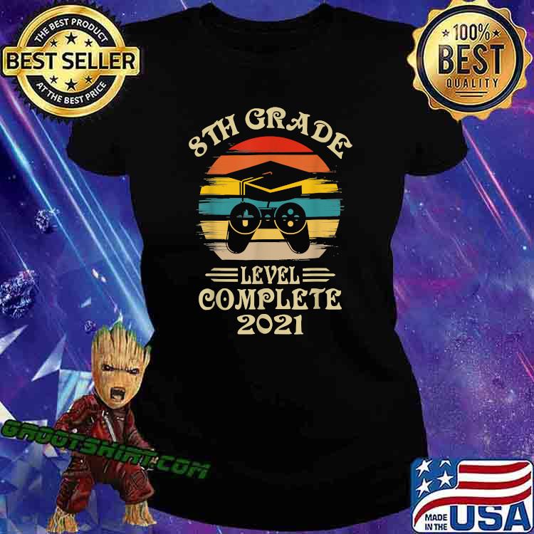 8th Grade Level Complete 21 Gamer Graduation Vintage Shirt Hoodie Sweater Long Sleeve And Tank Top