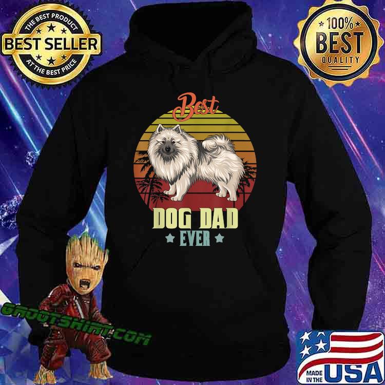 Best Dog Dad Ever Keeshond Vintage T-Shirt Hoodie