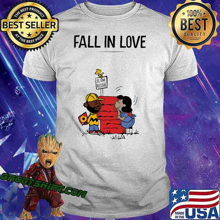 Fall in love slum village peanuts madvillain shirt