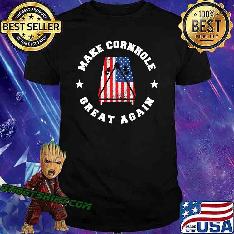Make Cornhole Great Again Funny USA Gift Bags toss Tee Premium T-Shirt