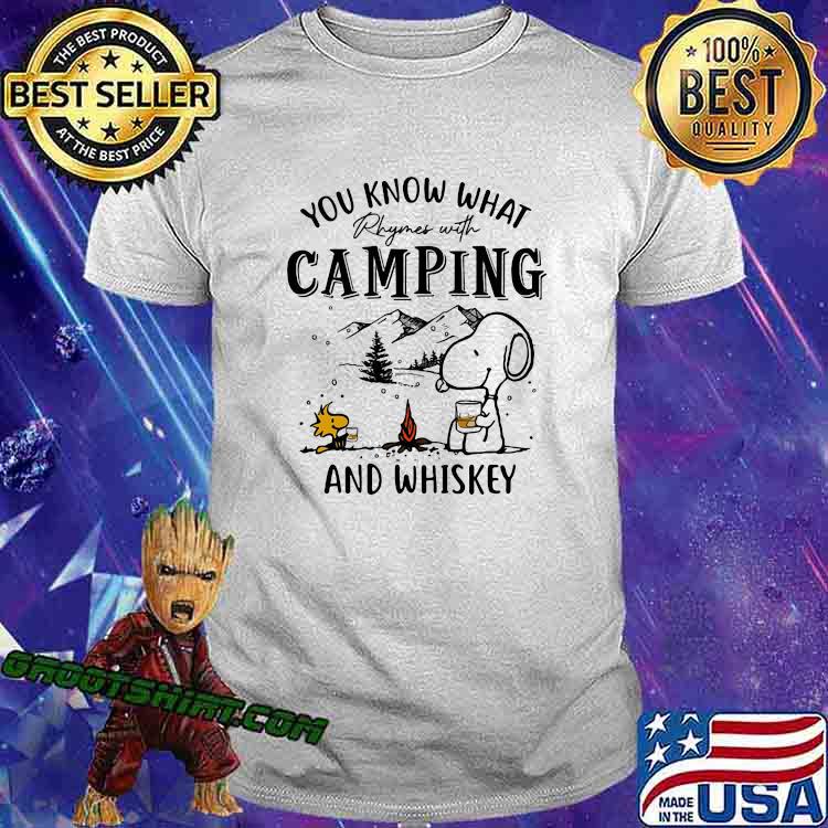 snoopy camping shirt