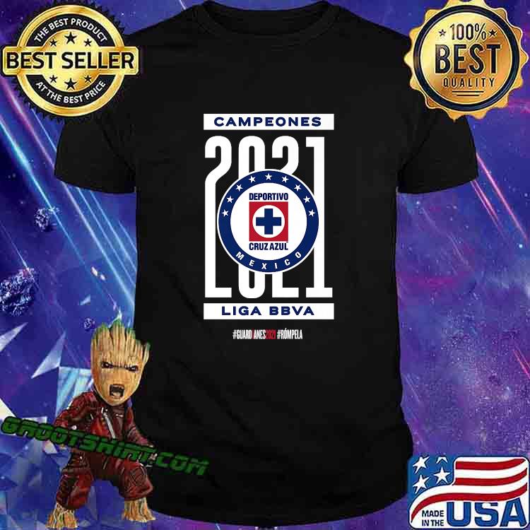 Campeones Liga Bbva Deportivo Football Cruz Azul 2021 T-Shirt