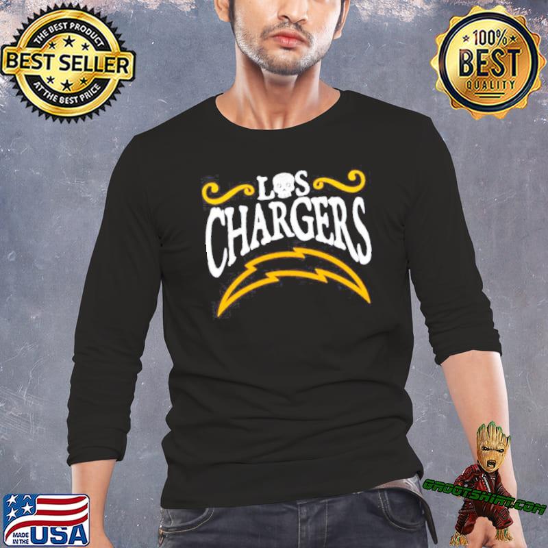 Los Angeles Chargers skull shirt, hoodie, sweater, long sleeve and tank top