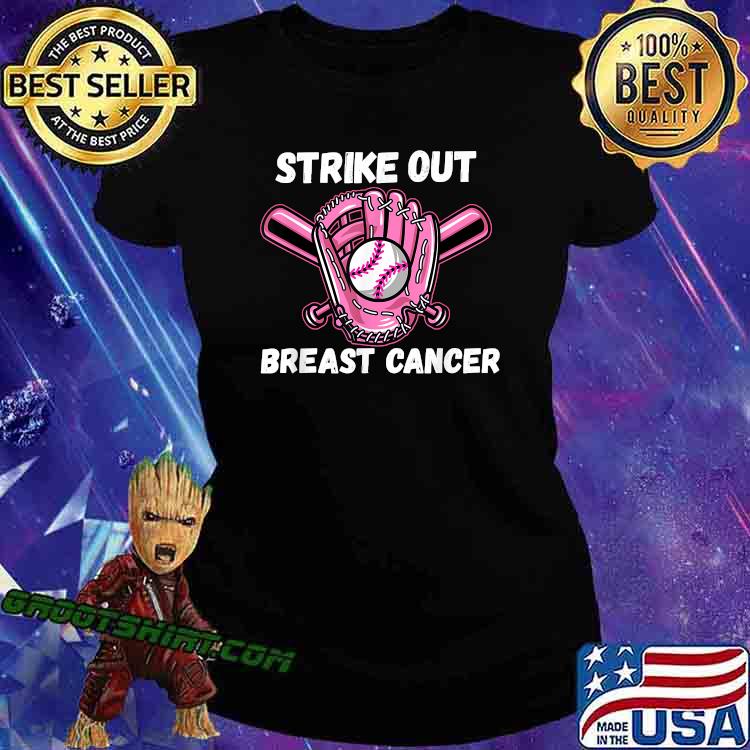 Strike Out Breast Cancer Awareness Month Baseball Softball T-Shirt