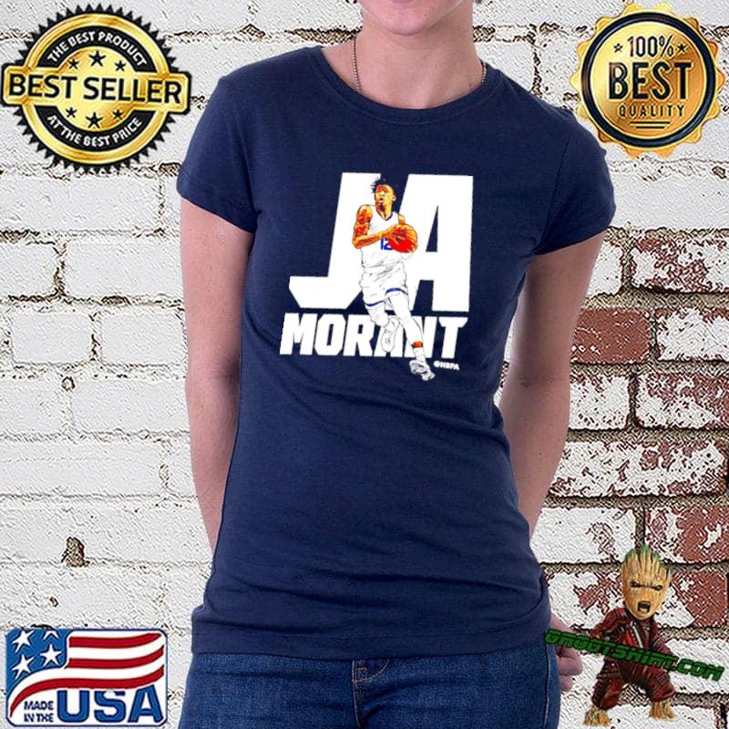 Ja Morant Retro Memphis Grizzlies T-shirt Tee Unisex S-3XL 