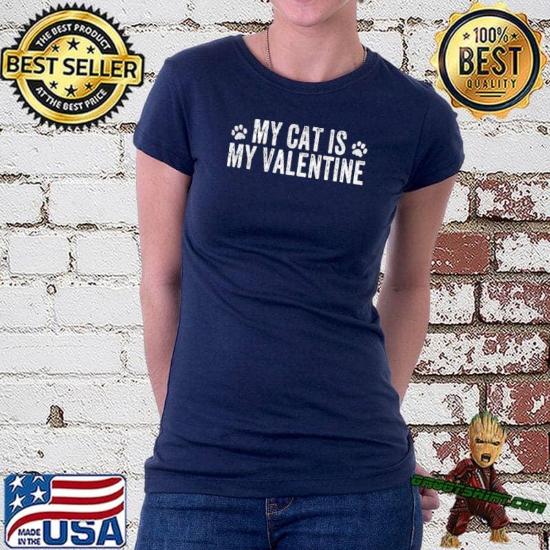 Funny Vintage Trending Awesome Valentine Shirt Unisex Style Hoodie SMLBOO My Cats are My Valentine
