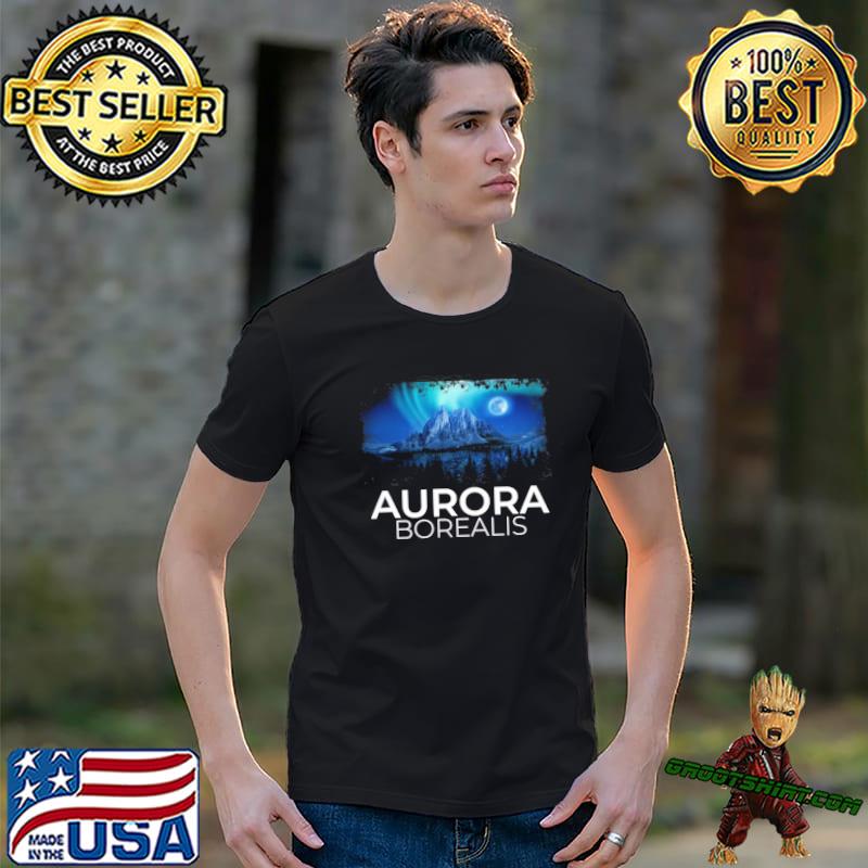 Alaska aurora borealis winter shirt