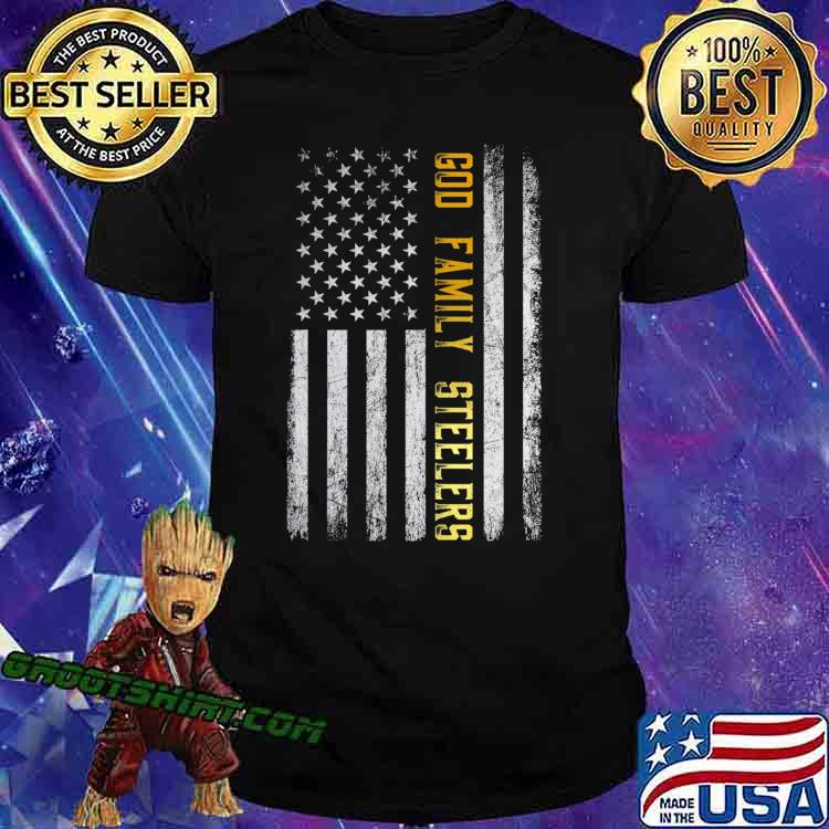 God Family Steelers American Flag Papa Veteran Classic T-Shirt