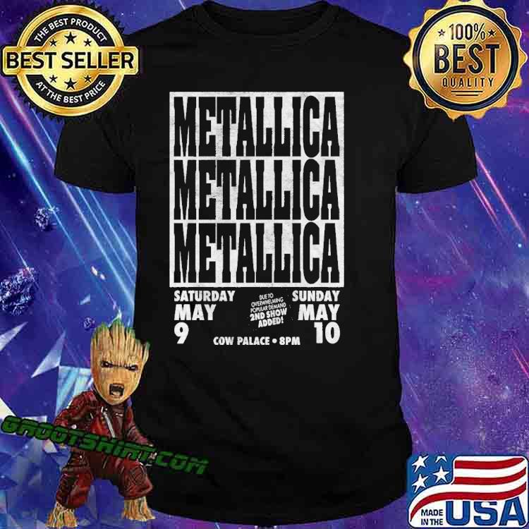 Metallica Cow Palace Calender Shirt