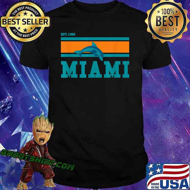 Miami Sports Team Est.1966 Athletic Novelty Dolphin- Limited Edition Perfect T-Shirt