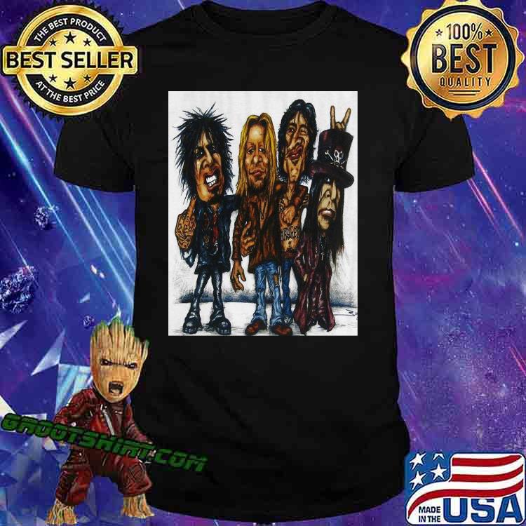 Motley Crue Chibi Art Band Shirt
