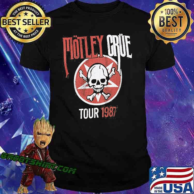 Motley Crue Tour 1987 Skull Vintage Shirt