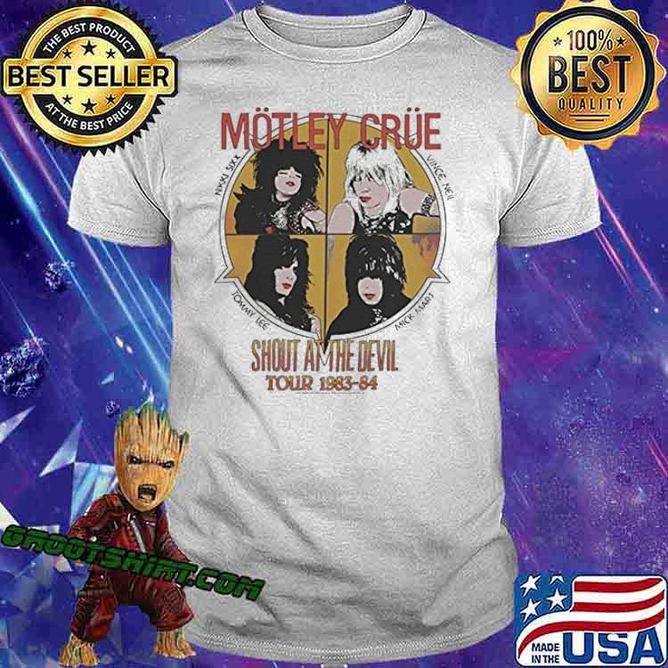 Motley Crue World Tour 1983 84 Shout At the Devil Shirt