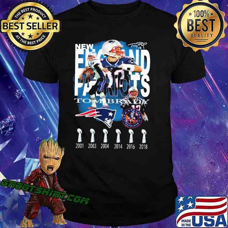 New England Patriots Tom Brady Signature Shirt