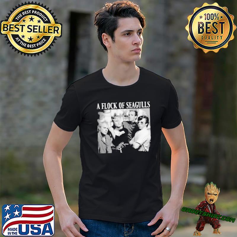 Picture four man member music band vintage shirt