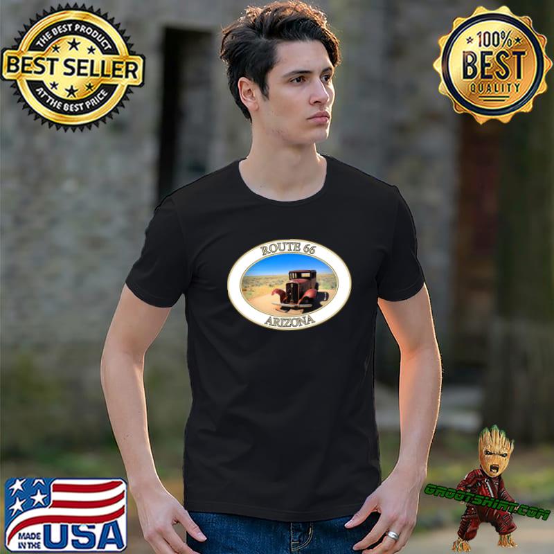 Antique Car On Historic Old Route 66 In Arizona T-Shirt