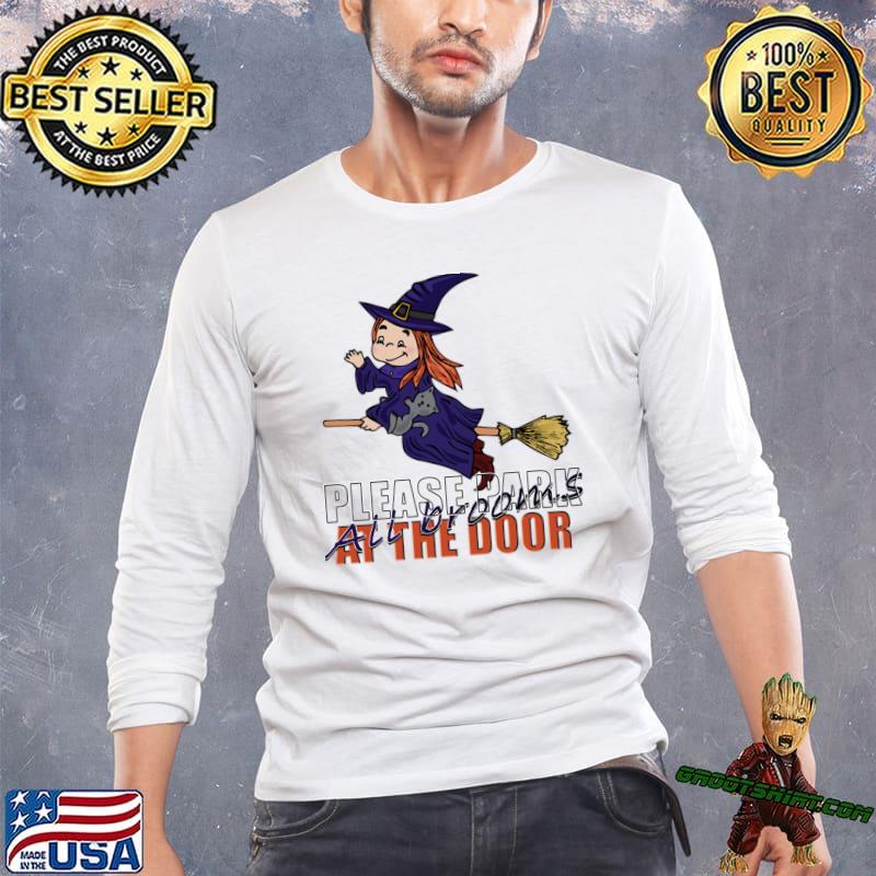 Please Park At The Door All Brooms Witch Halloween T-Shirt