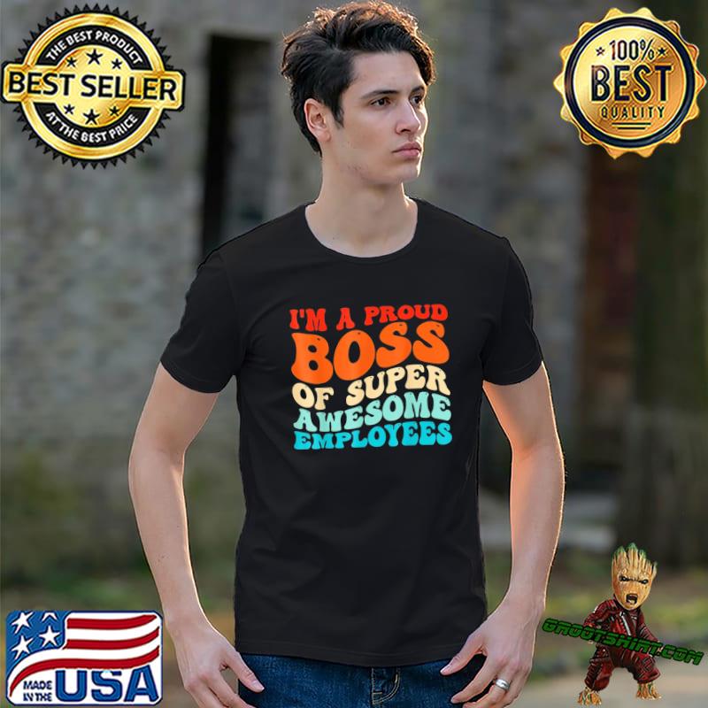 Boss day employee appreciation office groovy shirt