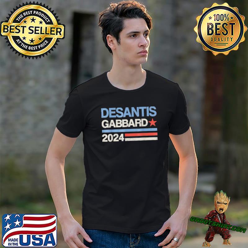 Funny political desantis gabbard 2024 president election republican ticket shirt