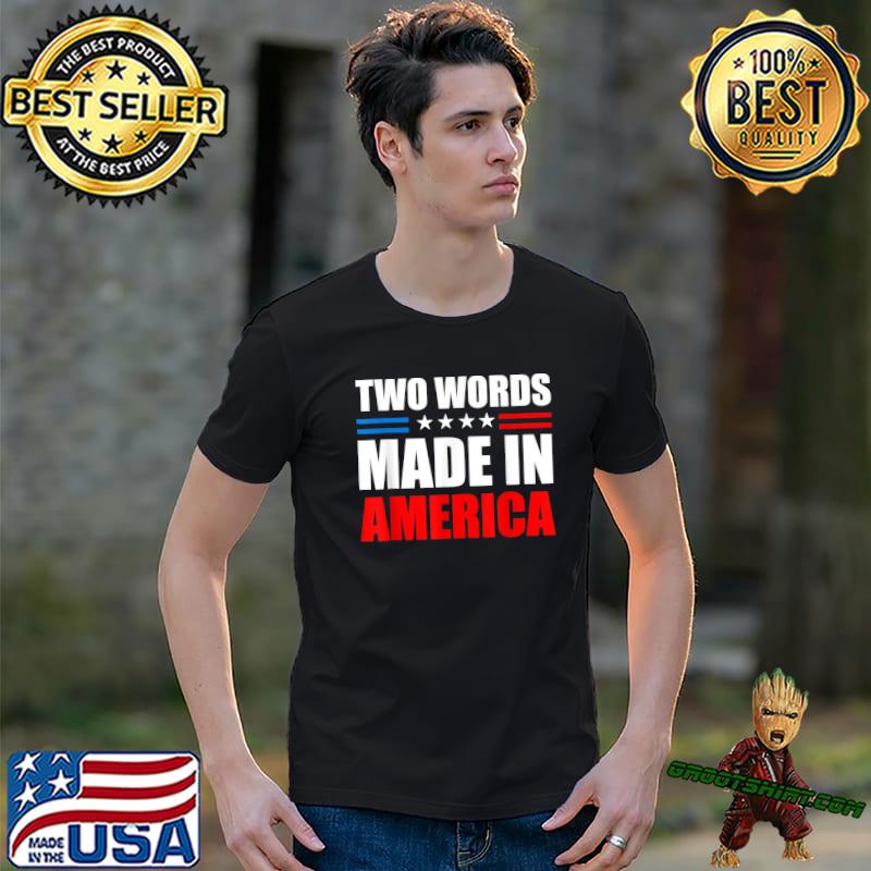 Two Words Made In America Election 2024 Stars T-Shirt
