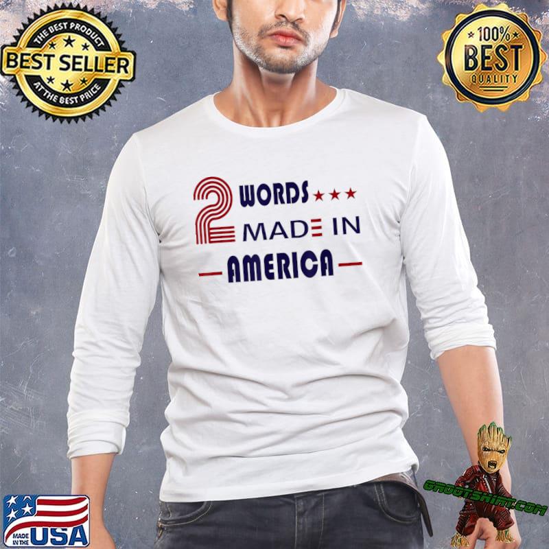 Two Words Made In America Stars Election 2024 T-Shirt
