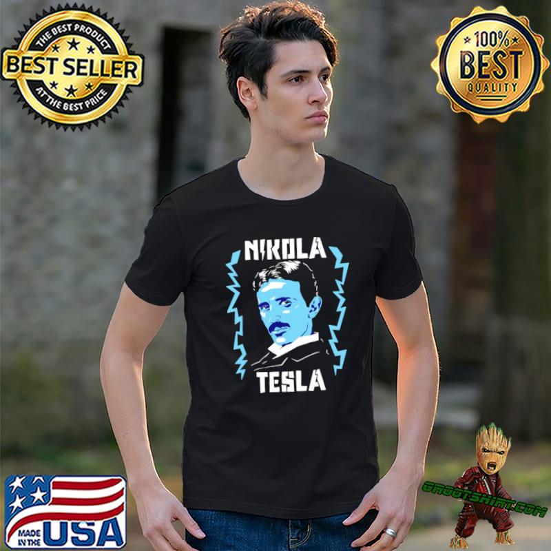 Animated portrait nicola tesla the legend shirt