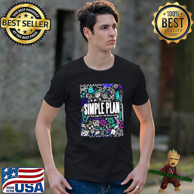 Bestie neon symbols collection simple plan shirt