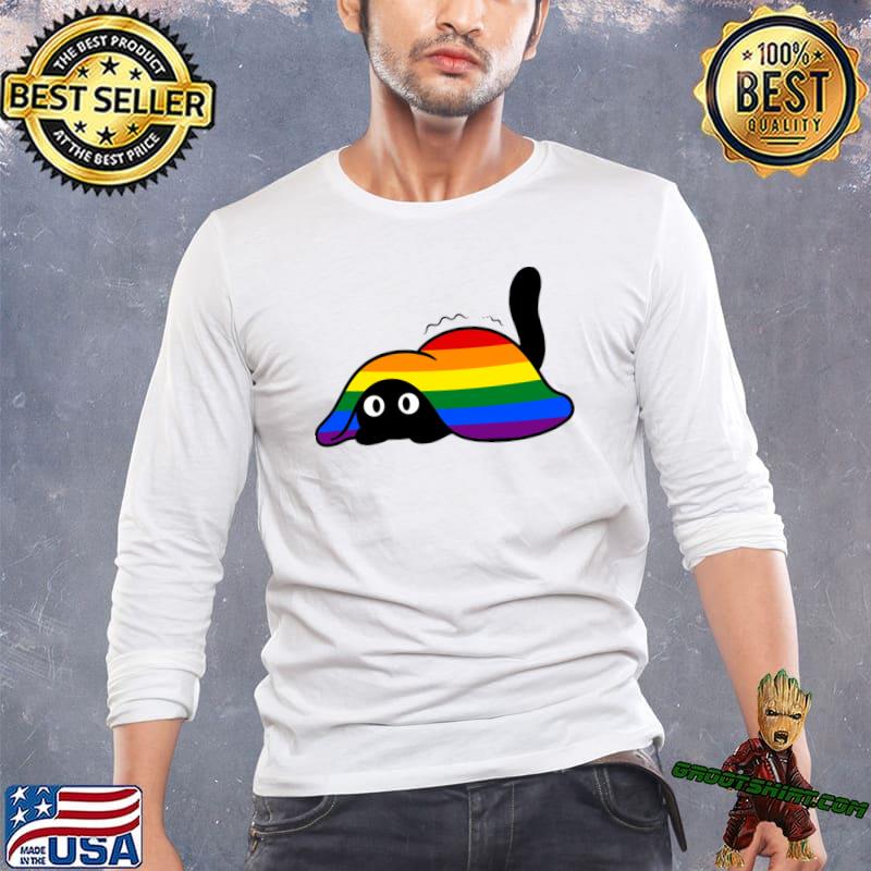 Black Cat Lgbt T-Shirt