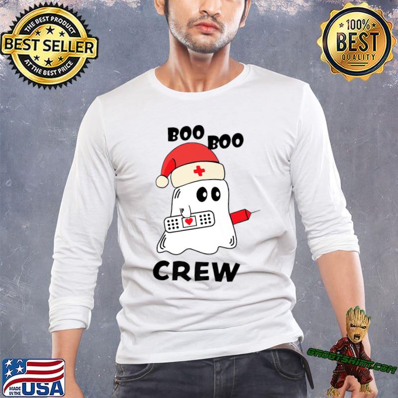 Boo Boo Crew Nurse Santa Hat Christmas Nurse Appreciation Christmas Nursing T-Shirt