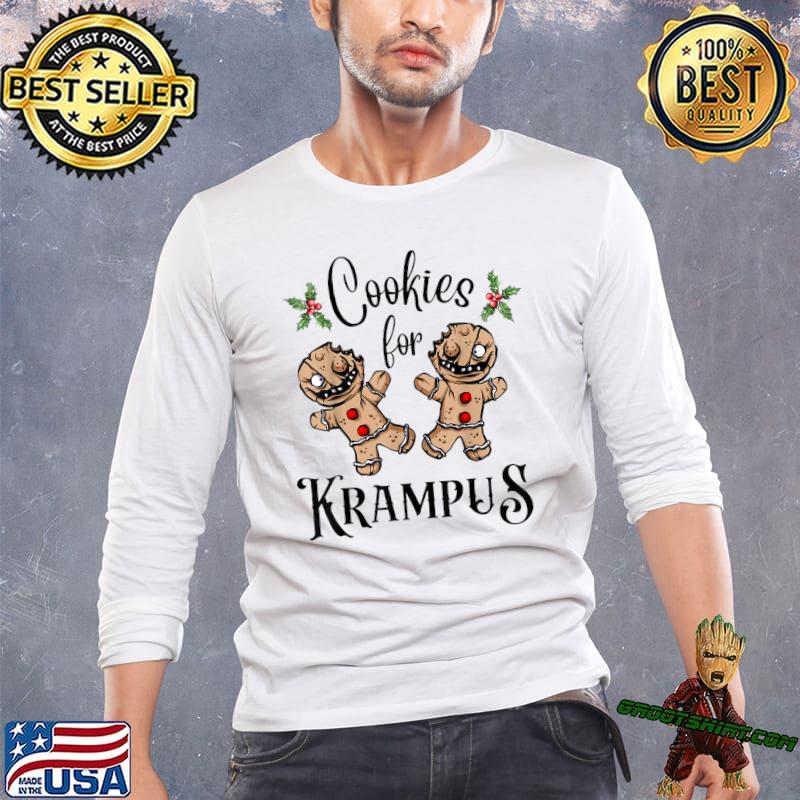 Creepy Gingerbread Cookies For Krampus Xmas Goth Holiday T-Shirt