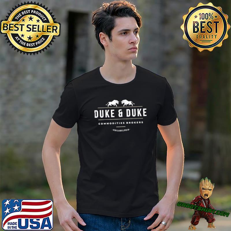 Duke and duke commodities brokers modern vintage logo shirt