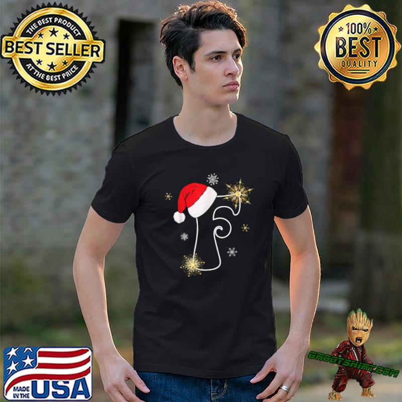 F Cutest Capital Letter Santa Monogram Christmas Holidays T-Shirt