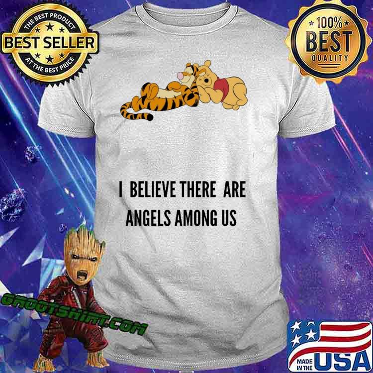 I Believe There Are Angles Among Us Winnie Pooh Shirt