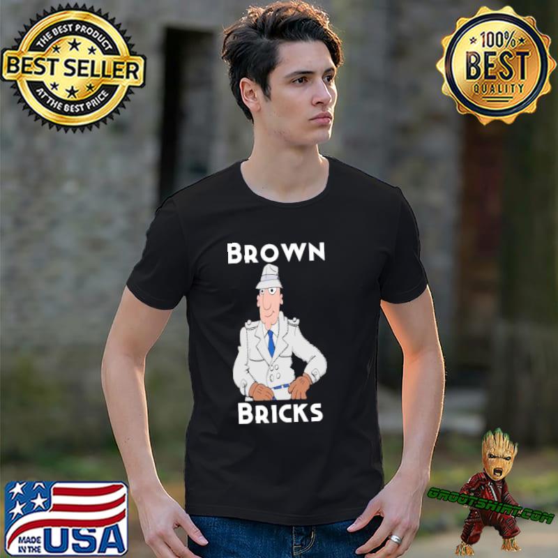 Inspector gadget brown bricks in minecrap shirt