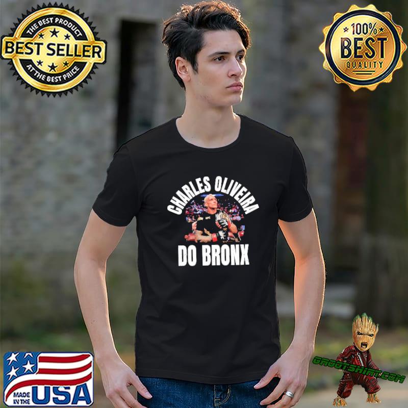 Logo design charles oliveira do bronx coolstoner shirt