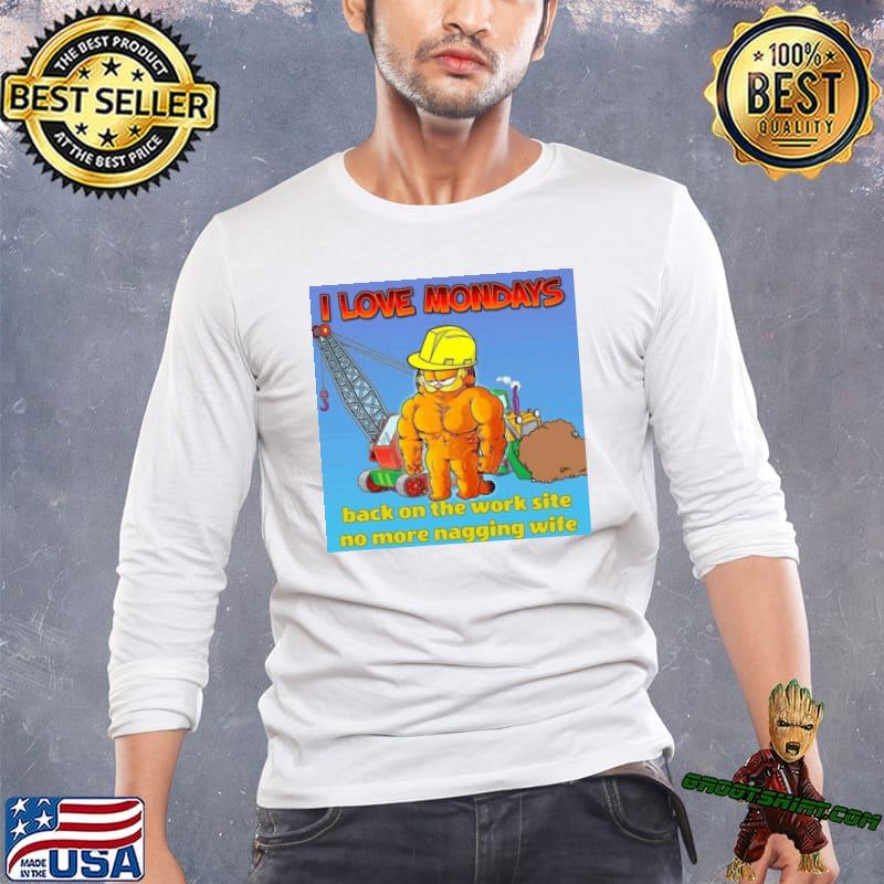 Motivational garfield I love mondays classic shirt