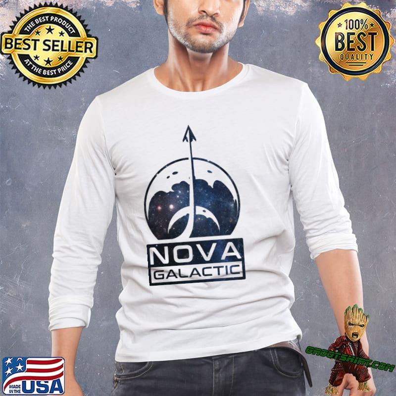 Nova galactic logo clean galaxy starfield classic shirt