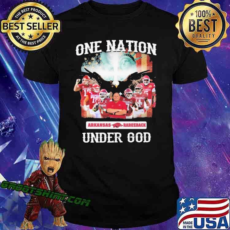 One Nation Under God Arkansas Razorbacks Shirt