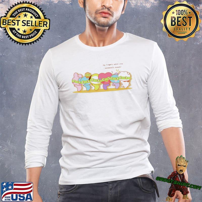 Run bts frog fold cute and funny bts bt21 character mininI classic shirt
