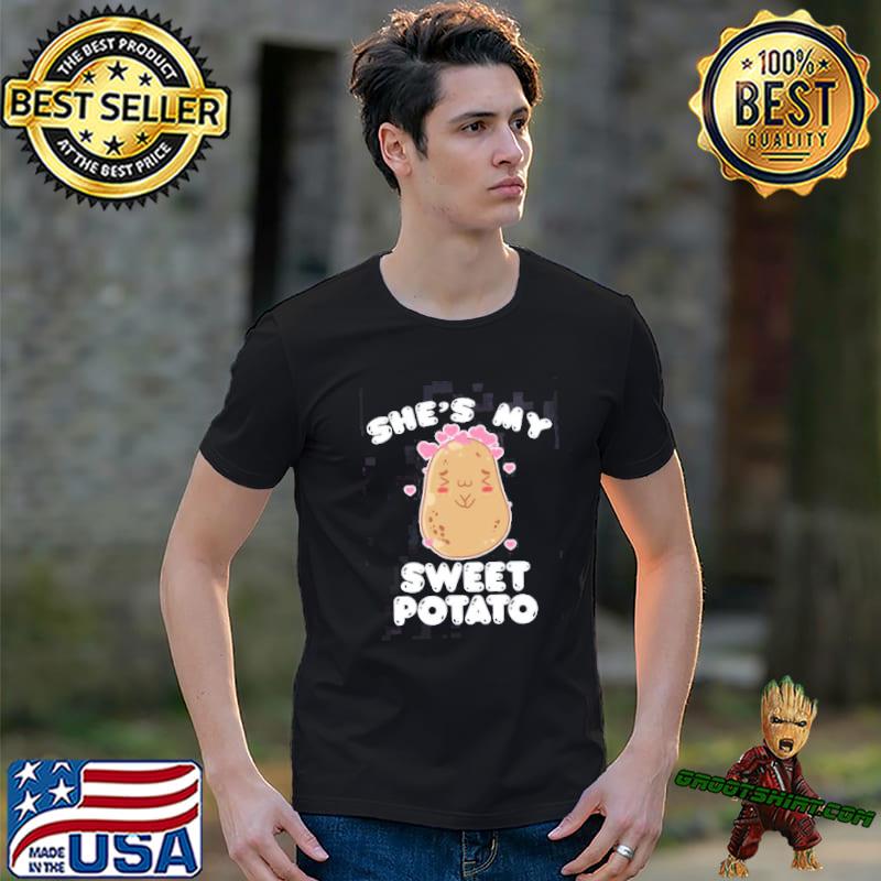 She's my sweet potato kawaiI food veggie hearts trending classic shirt