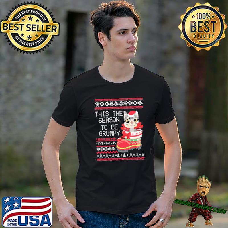 This the season to be grumpy christmas cat trending shirt