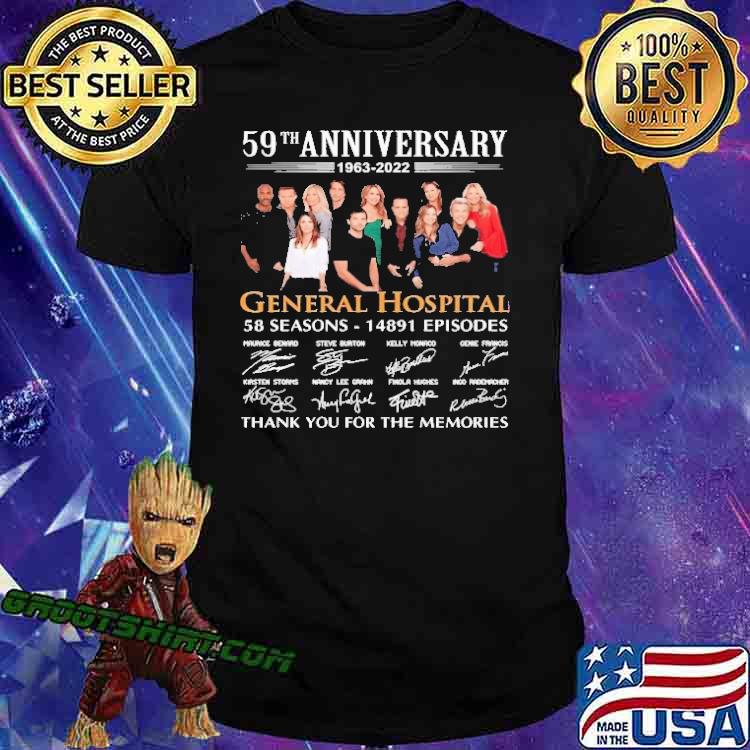 59th Anniversary 1963 2022 General Hospital Thank You For The Memories Shirt