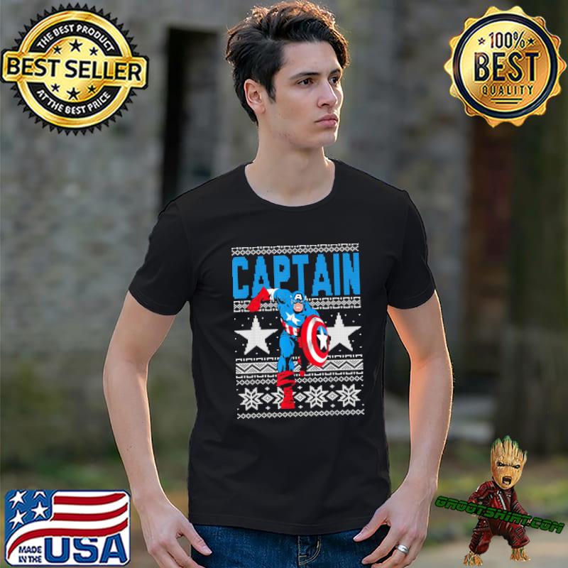 Captain American stars ugly christmas classic shirt