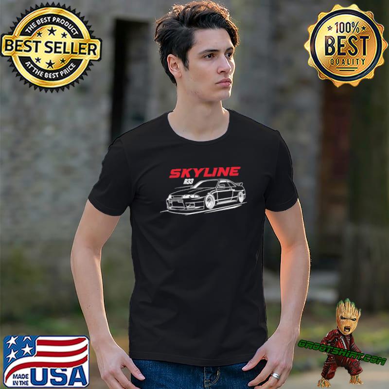Car lovers nissan skyline gt r 33 classic shirt