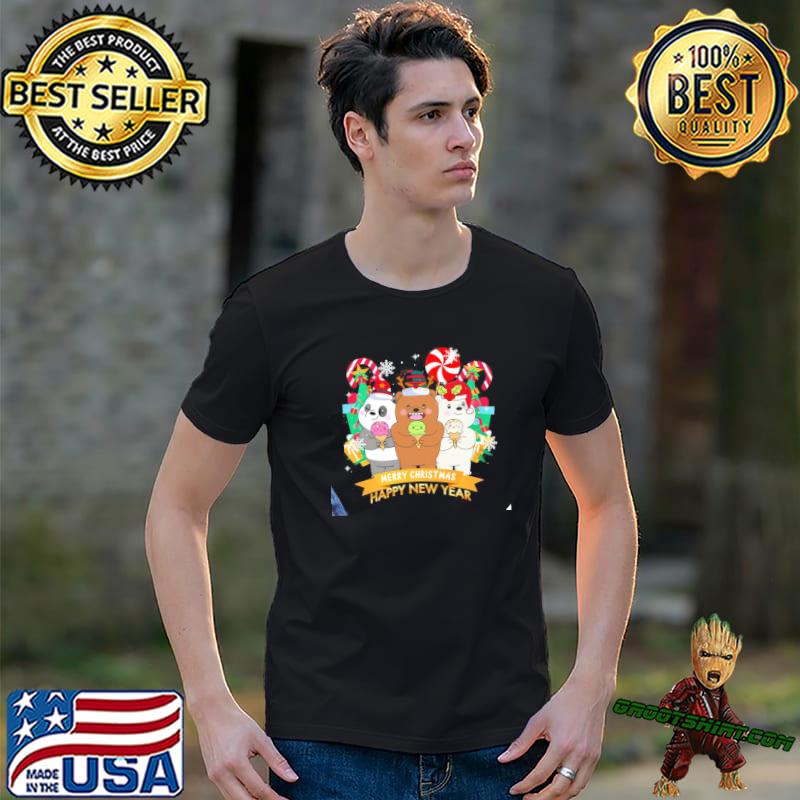 Happy new year we bare bears xmas classic shirt
