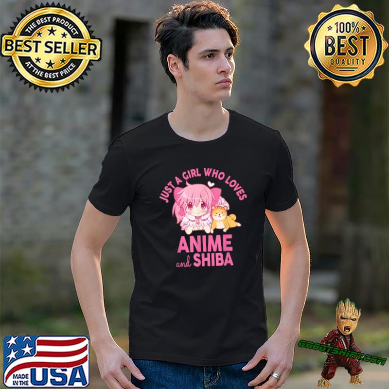 Just A Girl Who Loves Anime And Shiba Teen Girls T-Shirt