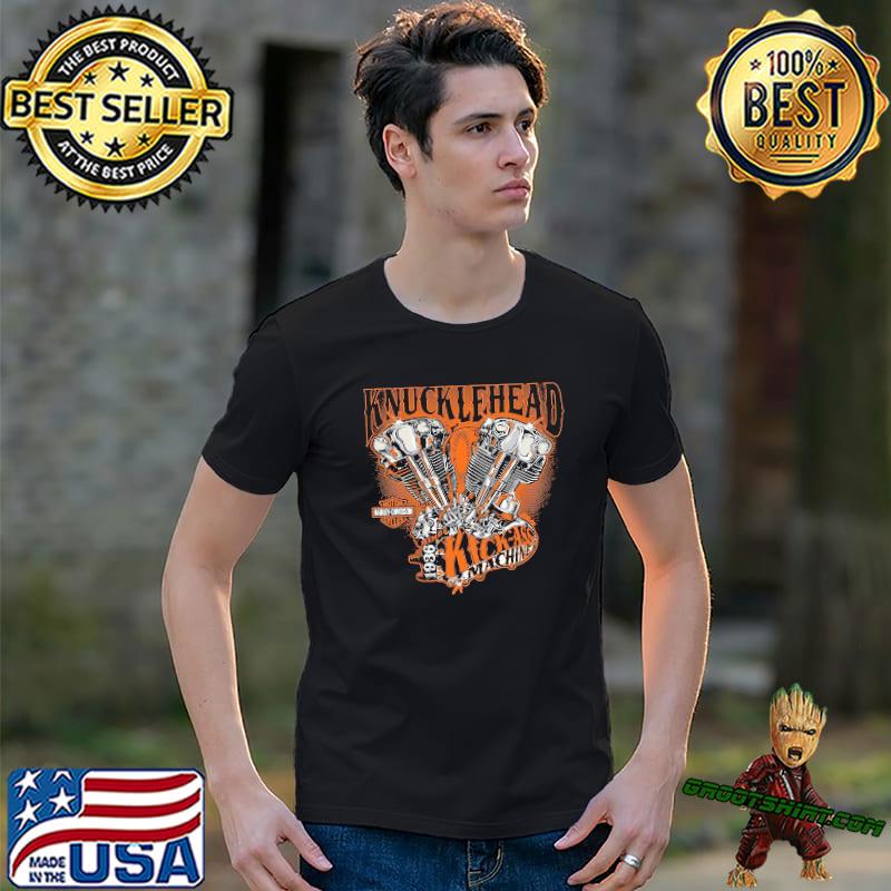 Knucklehead kick ass harley davidson and motorcycles classic shirt